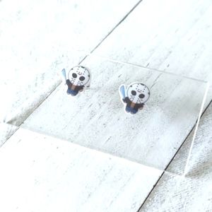 Horror Movie Character Epoxy Studs - Friday the 13th